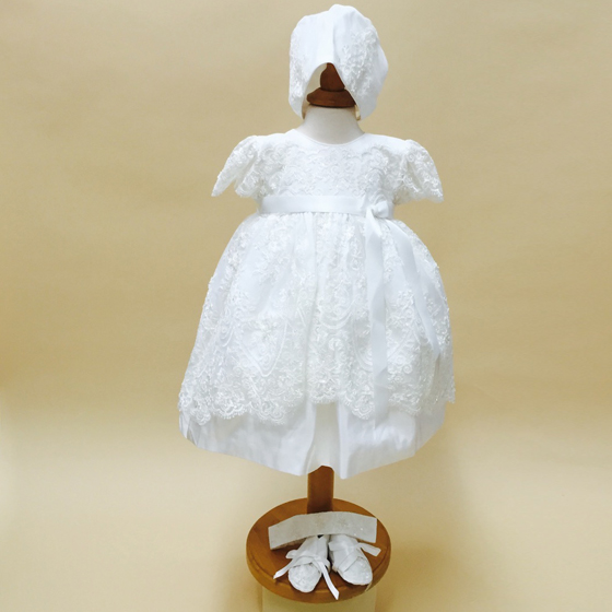 Delicate Elegance Christening Dress - 4249